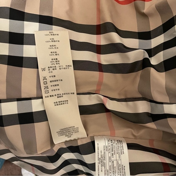 Burberry Brit Diamond Quilted Down Women Jacket Size M - Picture 6 of 13